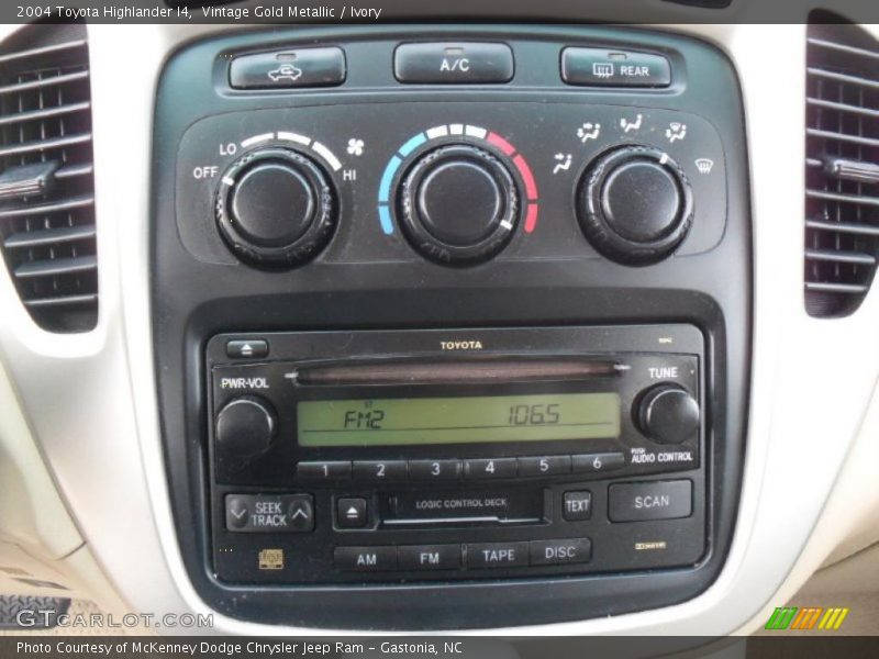 Controls of 2004 Highlander I4