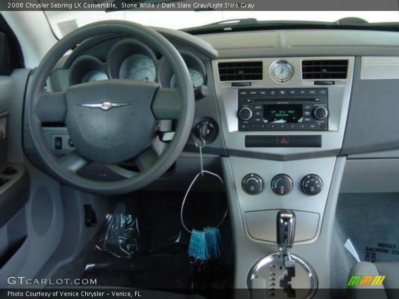 Stone White / Dark Slate Gray/Light Slate Gray 2008 Chrysler Sebring LX Convertible