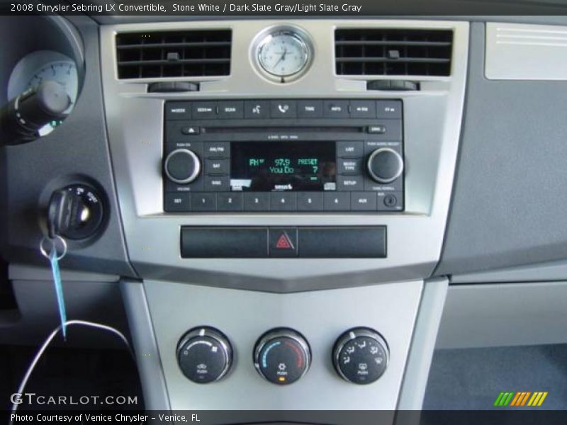 Stone White / Dark Slate Gray/Light Slate Gray 2008 Chrysler Sebring LX Convertible
