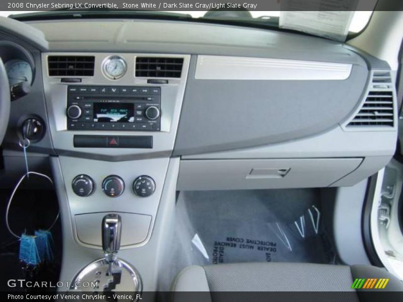 Stone White / Dark Slate Gray/Light Slate Gray 2008 Chrysler Sebring LX Convertible