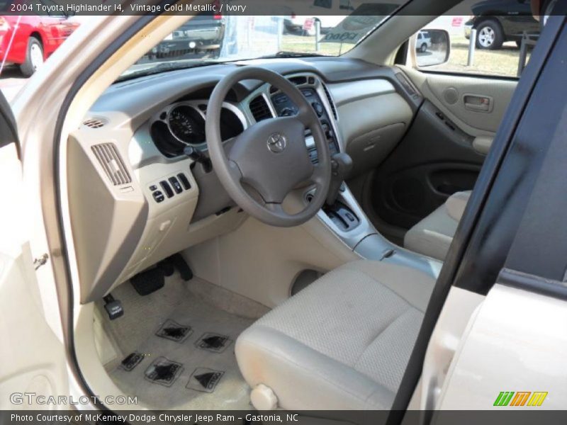 2004 Highlander I4 Ivory Interior