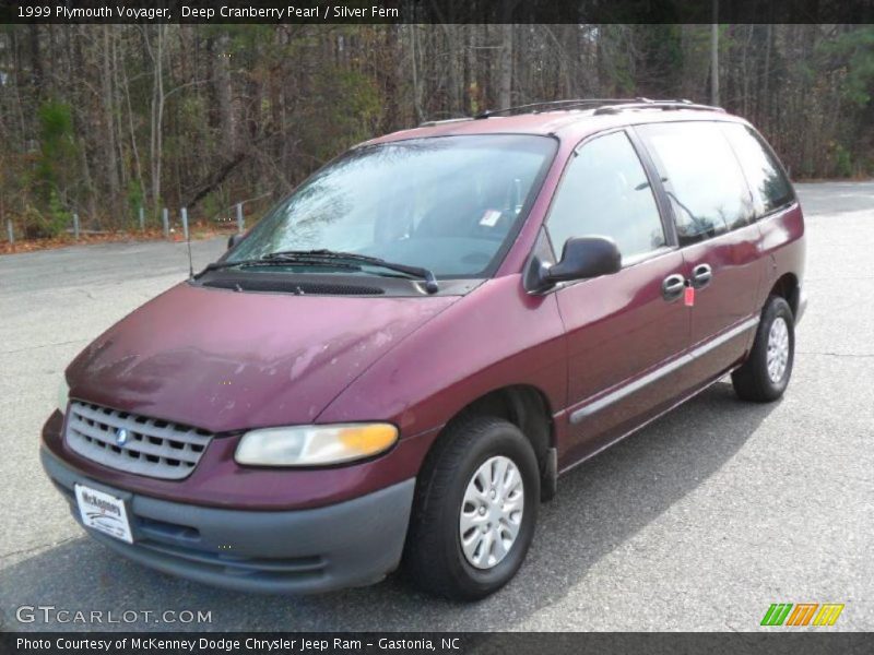 Deep Cranberry Pearl / Silver Fern 1999 Plymouth Voyager
