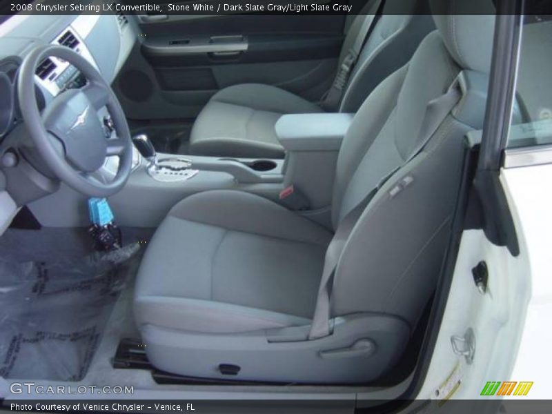 Stone White / Dark Slate Gray/Light Slate Gray 2008 Chrysler Sebring LX Convertible