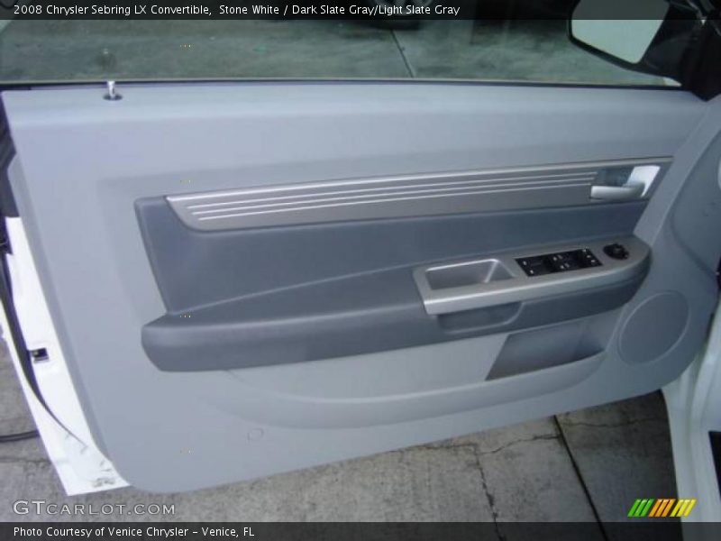Stone White / Dark Slate Gray/Light Slate Gray 2008 Chrysler Sebring LX Convertible