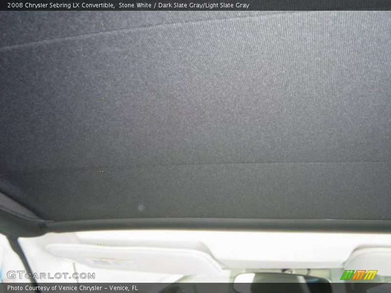Stone White / Dark Slate Gray/Light Slate Gray 2008 Chrysler Sebring LX Convertible