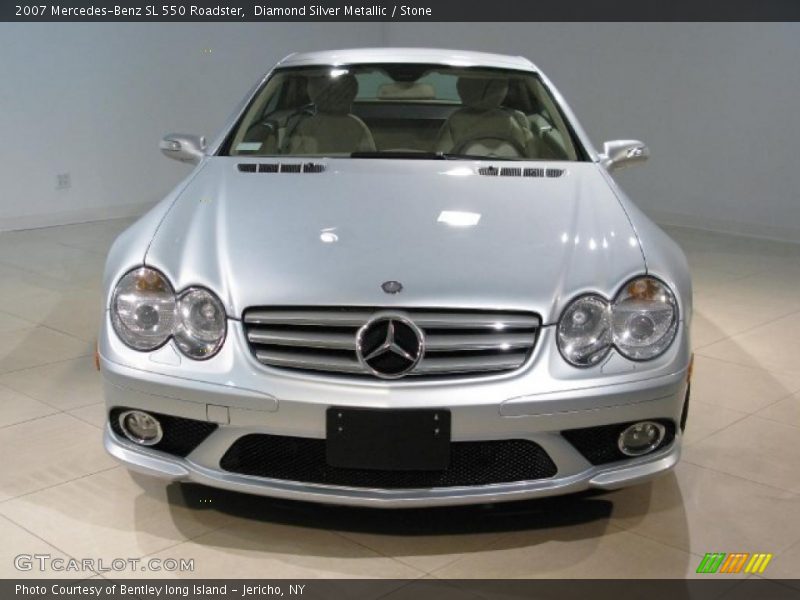 Diamond Silver Metallic / Stone 2007 Mercedes-Benz SL 550 Roadster