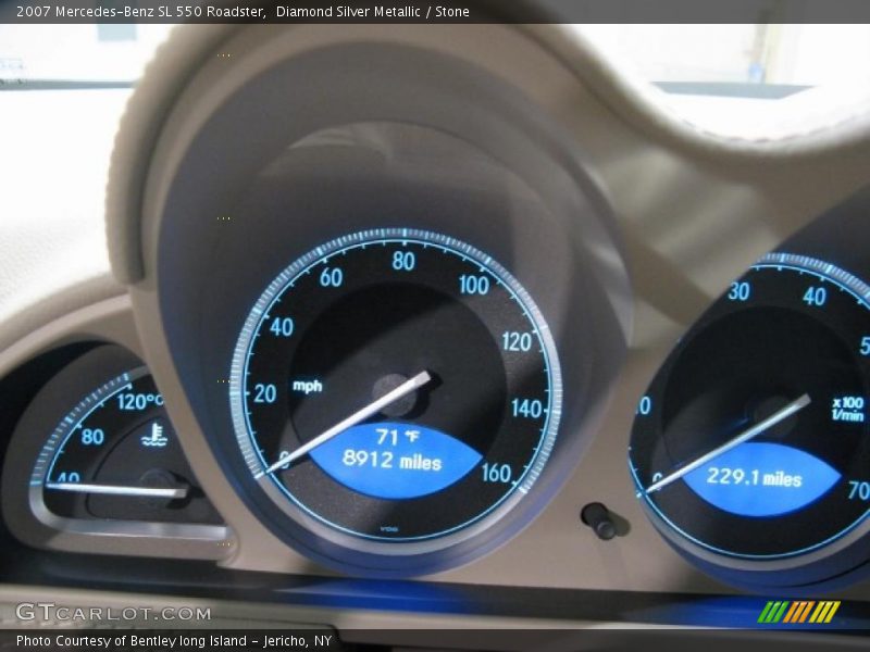 Diamond Silver Metallic / Stone 2007 Mercedes-Benz SL 550 Roadster