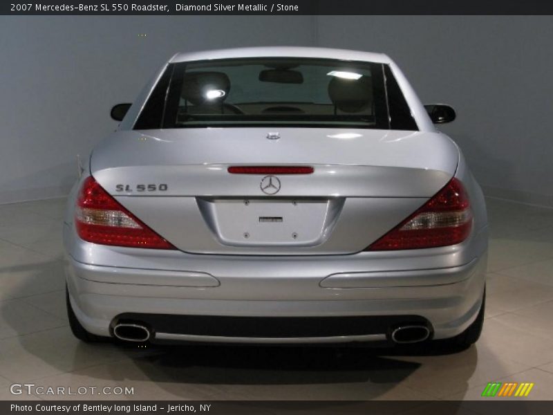 Diamond Silver Metallic / Stone 2007 Mercedes-Benz SL 550 Roadster