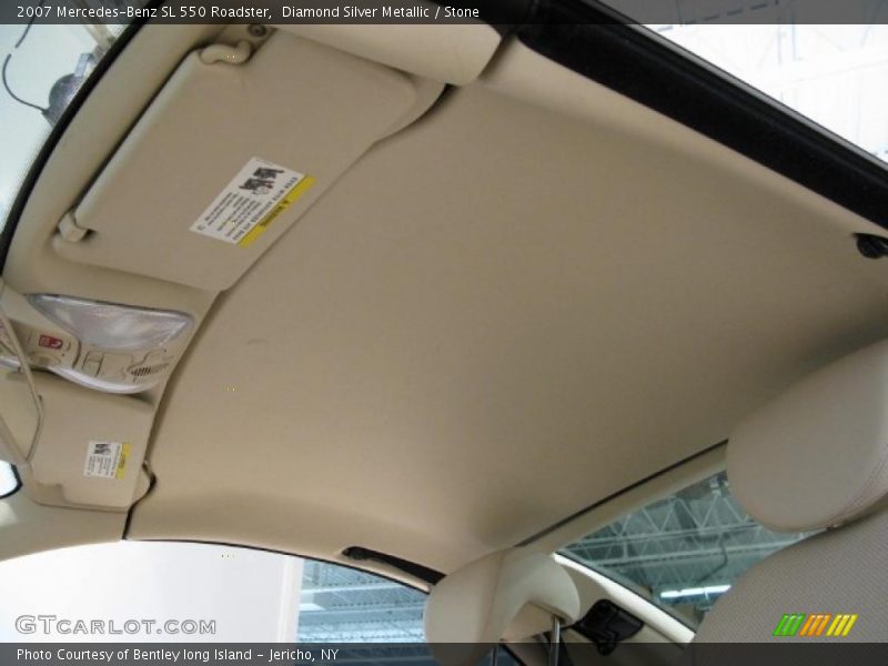 Diamond Silver Metallic / Stone 2007 Mercedes-Benz SL 550 Roadster