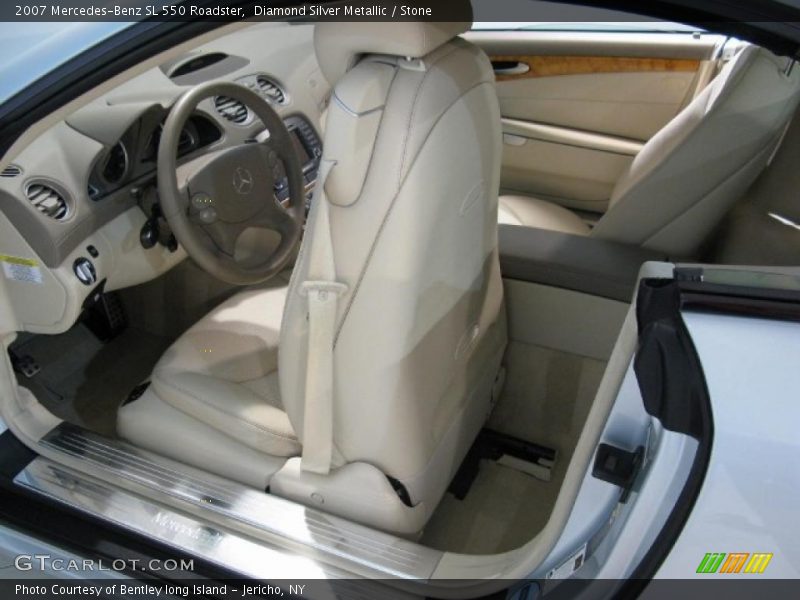 Diamond Silver Metallic / Stone 2007 Mercedes-Benz SL 550 Roadster