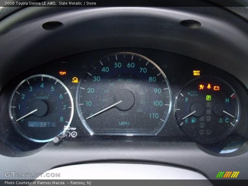 Slate Metallic / Stone 2008 Toyota Sienna LE AWD