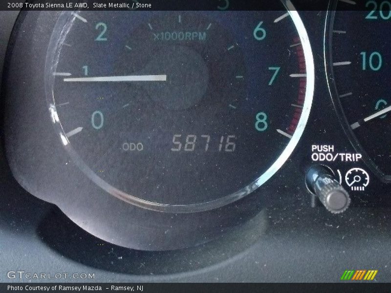 Slate Metallic / Stone 2008 Toyota Sienna LE AWD