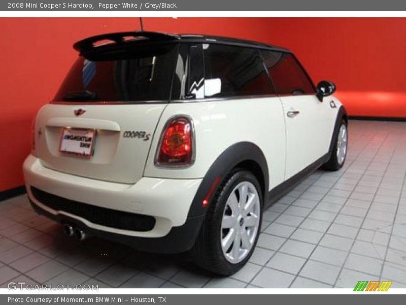 Pepper White / Grey/Black 2008 Mini Cooper S Hardtop