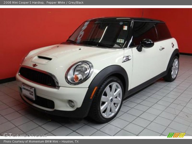 Pepper White / Grey/Black 2008 Mini Cooper S Hardtop