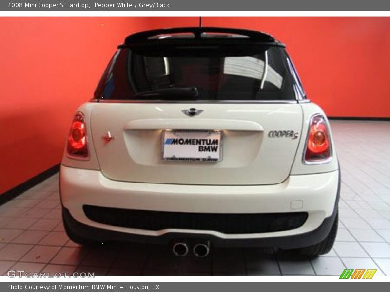 Pepper White / Grey/Black 2008 Mini Cooper S Hardtop