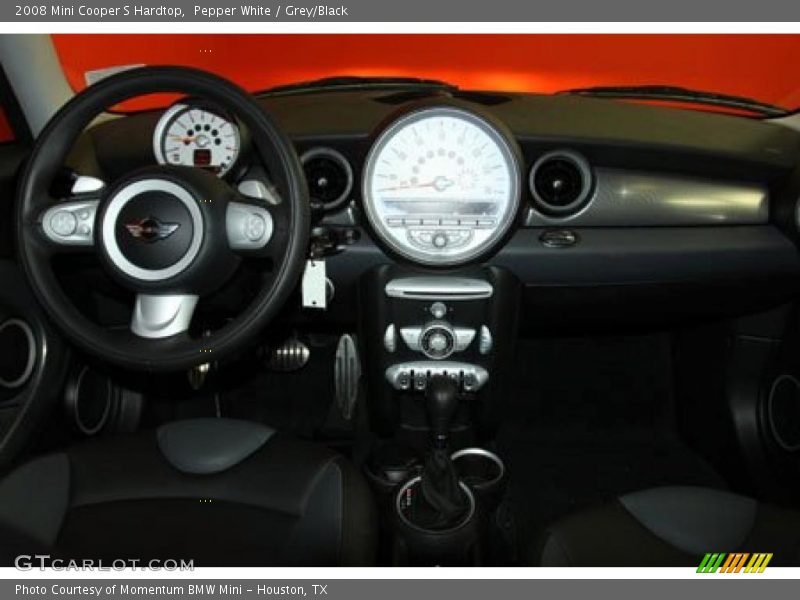 Pepper White / Grey/Black 2008 Mini Cooper S Hardtop