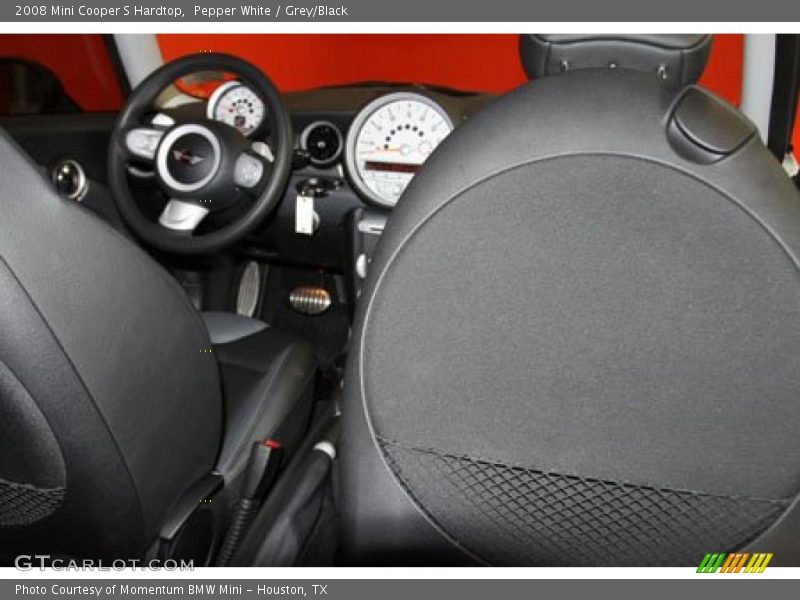 Pepper White / Grey/Black 2008 Mini Cooper S Hardtop