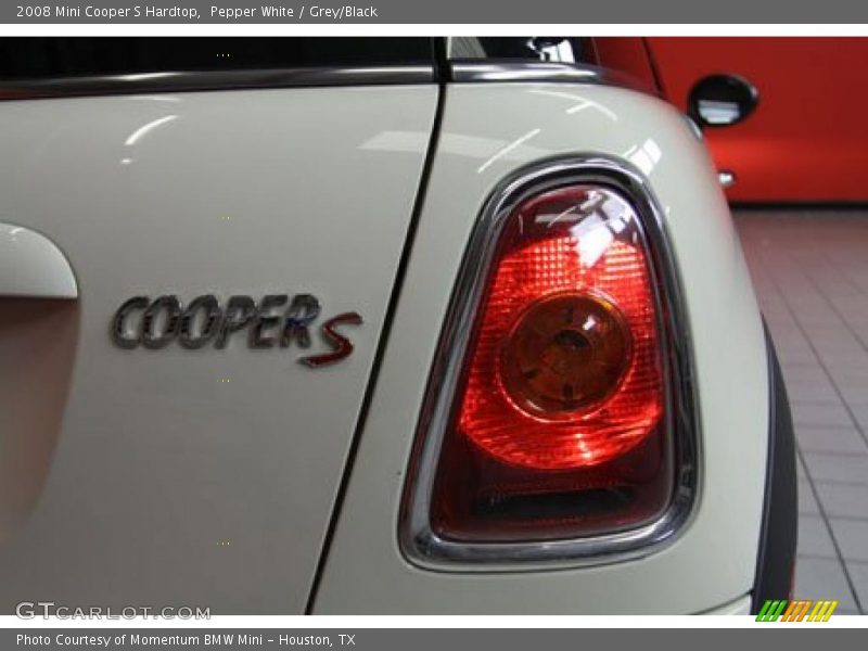 Pepper White / Grey/Black 2008 Mini Cooper S Hardtop