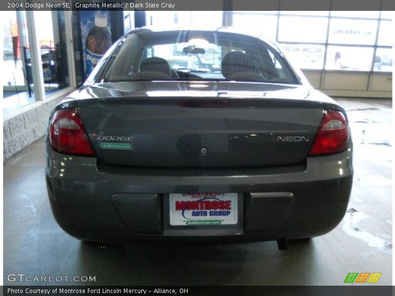 Graphite Metallic / Dark Slate Gray 2004 Dodge Neon SE