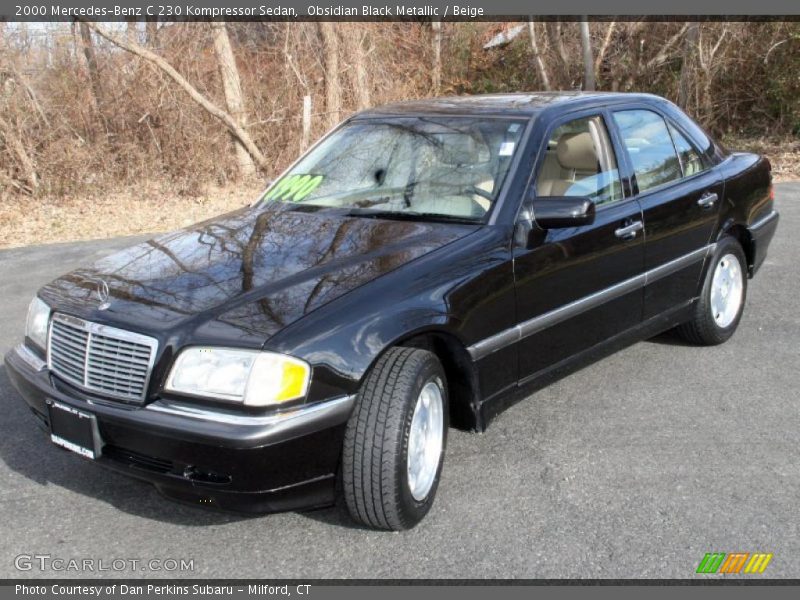 Obsidian Black Metallic / Beige 2000 Mercedes-Benz C 230 Kompressor Sedan