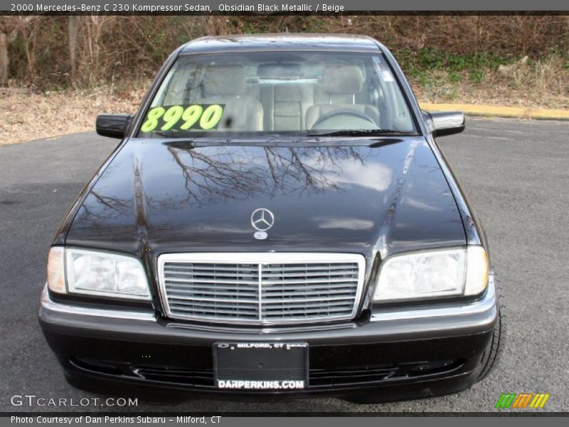 Obsidian Black Metallic / Beige 2000 Mercedes-Benz C 230 Kompressor Sedan