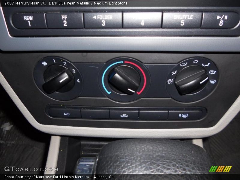 Dark Blue Pearl Metallic / Medium Light Stone 2007 Mercury Milan V6