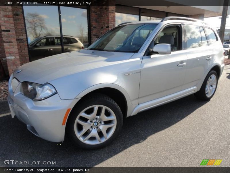 Titanium Silver Metallic / Grey 2008 BMW X3 3.0si