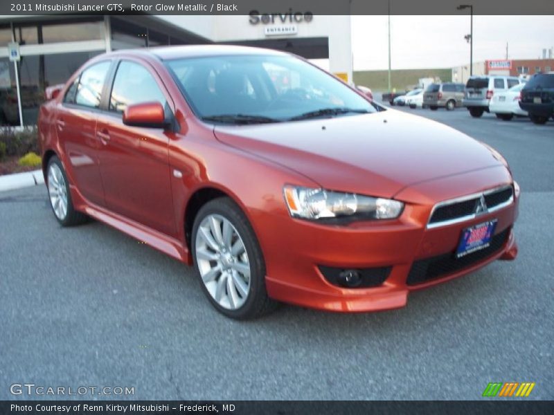 Rotor Glow Metallic / Black 2011 Mitsubishi Lancer GTS