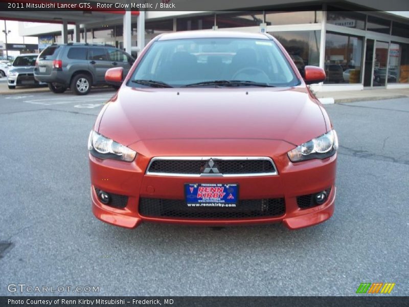 Rotor Glow Metallic / Black 2011 Mitsubishi Lancer GTS