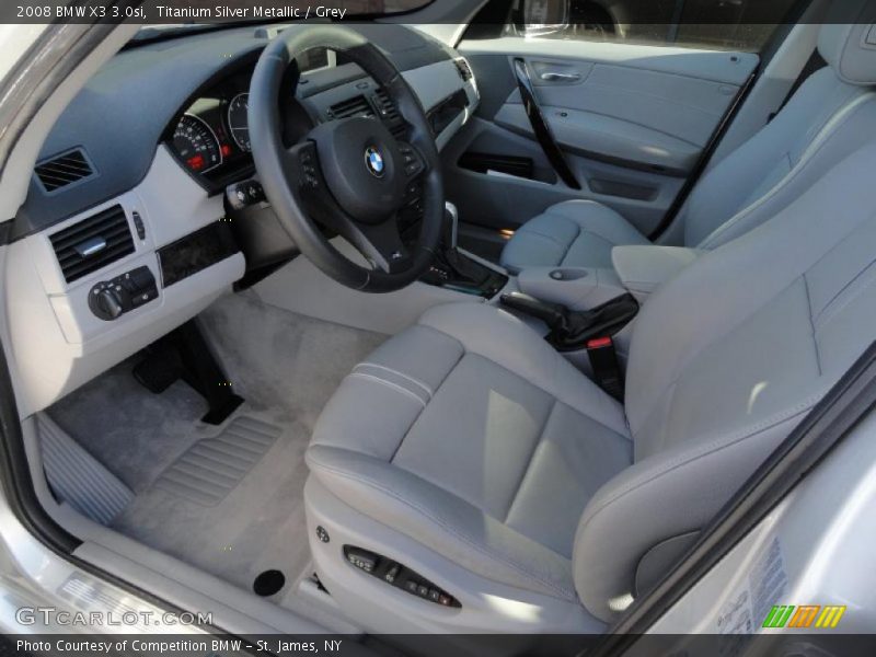 Titanium Silver Metallic / Grey 2008 BMW X3 3.0si