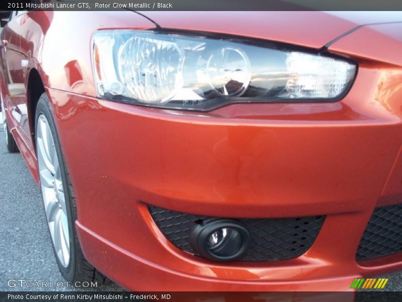 Rotor Glow Metallic / Black 2011 Mitsubishi Lancer GTS