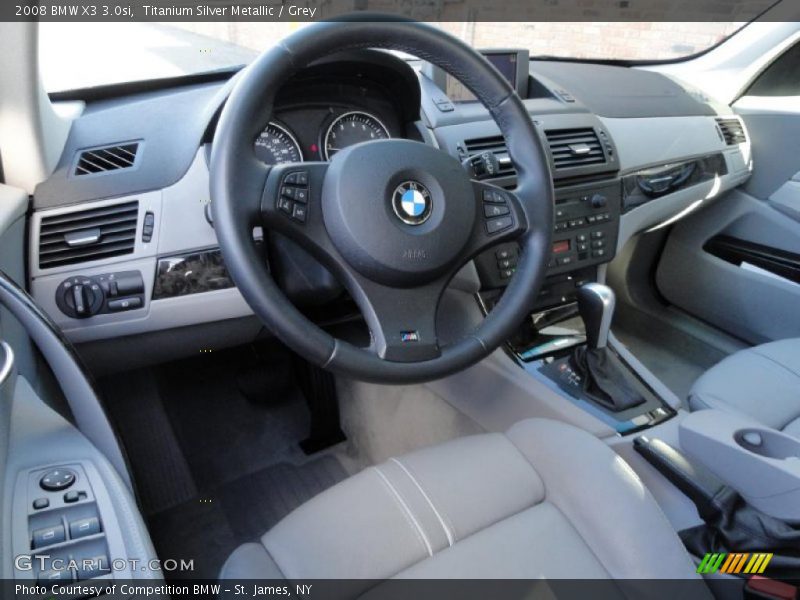 Titanium Silver Metallic / Grey 2008 BMW X3 3.0si