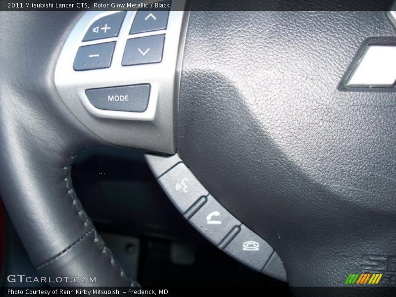 Rotor Glow Metallic / Black 2011 Mitsubishi Lancer GTS