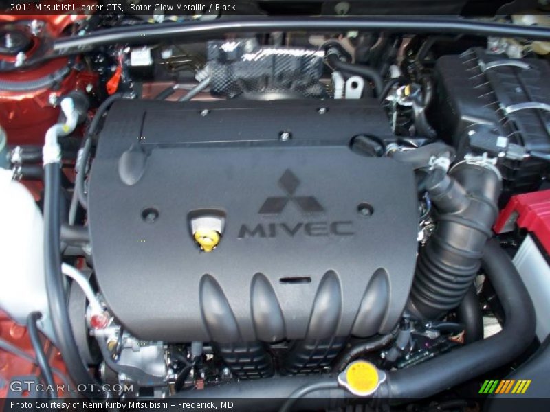 Rotor Glow Metallic / Black 2011 Mitsubishi Lancer GTS
