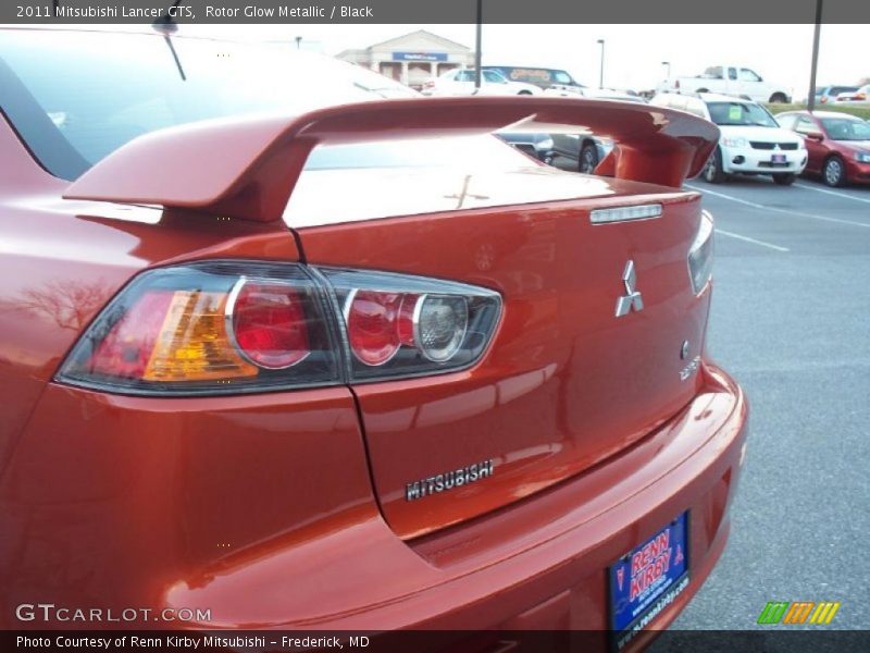 Rotor Glow Metallic / Black 2011 Mitsubishi Lancer GTS