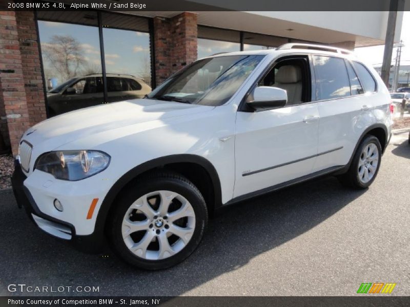 Alpine White / Sand Beige 2008 BMW X5 4.8i