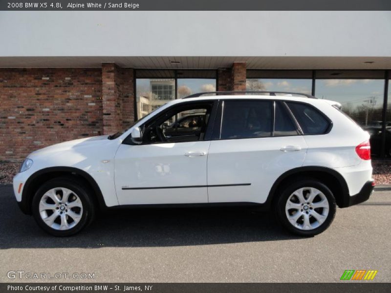 Alpine White / Sand Beige 2008 BMW X5 4.8i