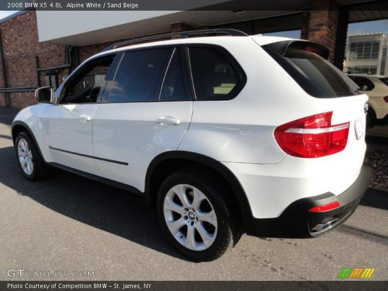 Alpine White / Sand Beige 2008 BMW X5 4.8i