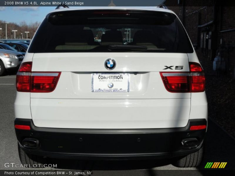 Alpine White / Sand Beige 2008 BMW X5 4.8i
