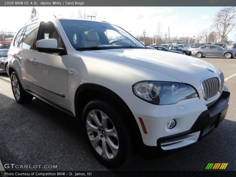 Alpine White / Sand Beige 2008 BMW X5 4.8i