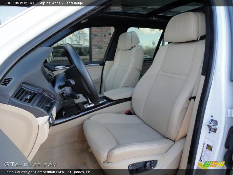 Alpine White / Sand Beige 2008 BMW X5 4.8i
