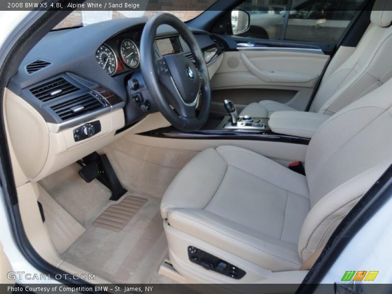 Alpine White / Sand Beige 2008 BMW X5 4.8i