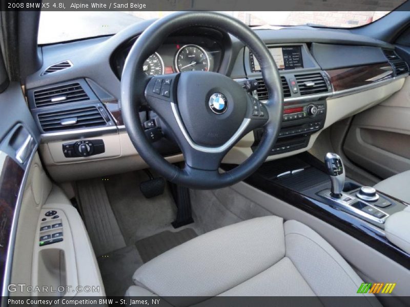 Alpine White / Sand Beige 2008 BMW X5 4.8i