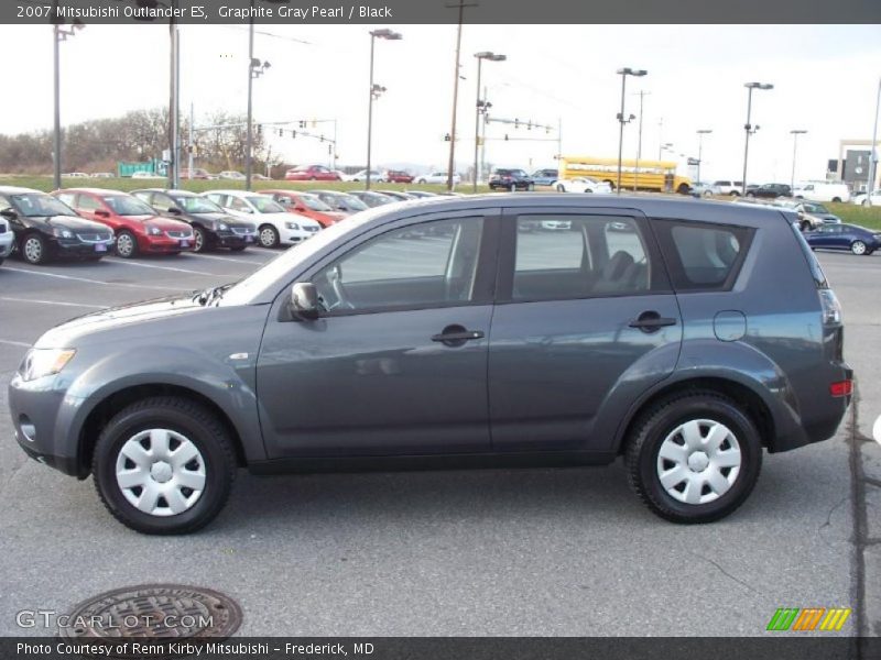 Graphite Gray Pearl / Black 2007 Mitsubishi Outlander ES