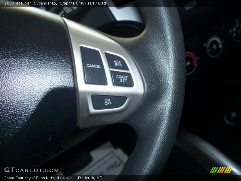 Graphite Gray Pearl / Black 2007 Mitsubishi Outlander ES