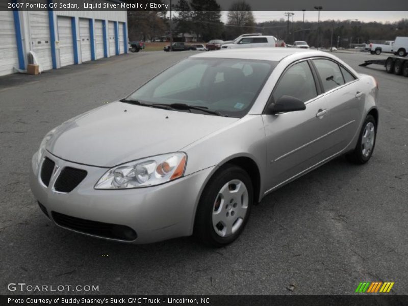Liquid Silver Metallic / Ebony 2007 Pontiac G6 Sedan