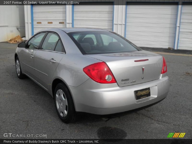 Liquid Silver Metallic / Ebony 2007 Pontiac G6 Sedan