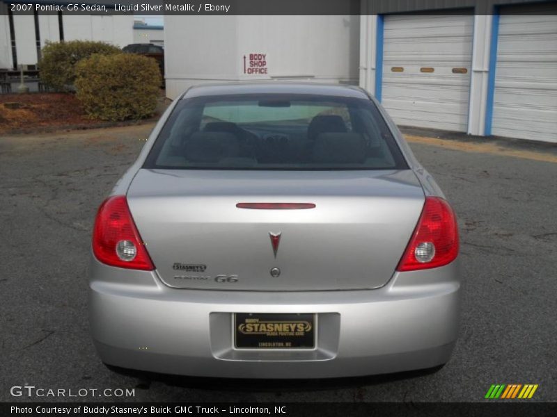 Liquid Silver Metallic / Ebony 2007 Pontiac G6 Sedan