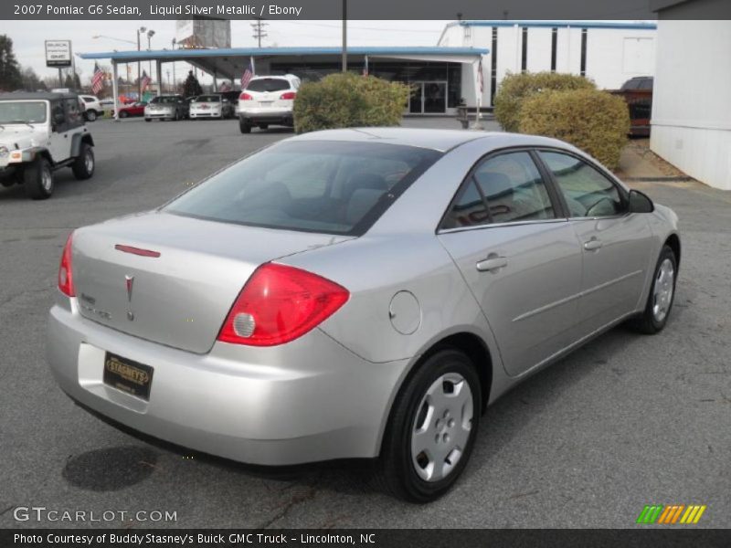 Liquid Silver Metallic / Ebony 2007 Pontiac G6 Sedan