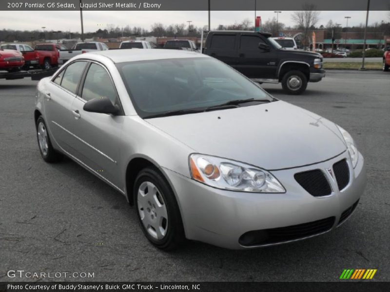 Liquid Silver Metallic / Ebony 2007 Pontiac G6 Sedan
